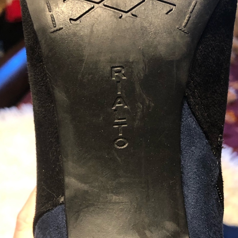 Rialto Women's Over the Knee Boots - Black and Blue - Picture 5 of 15